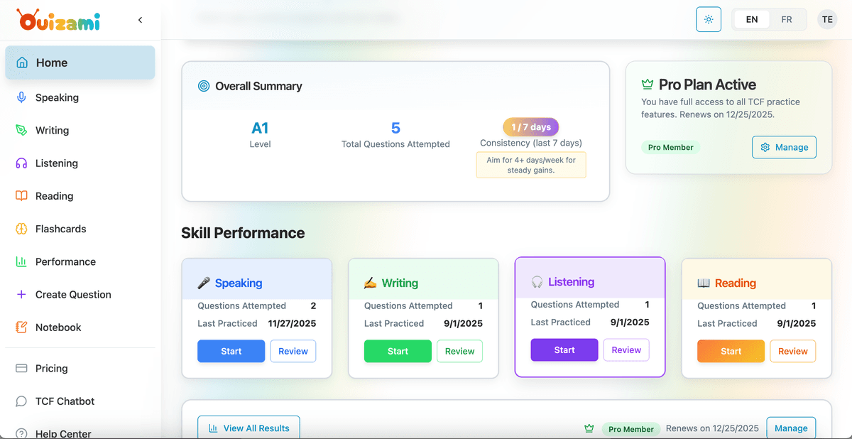 Choose Practice Section